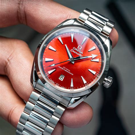 omega seamaster red dial
